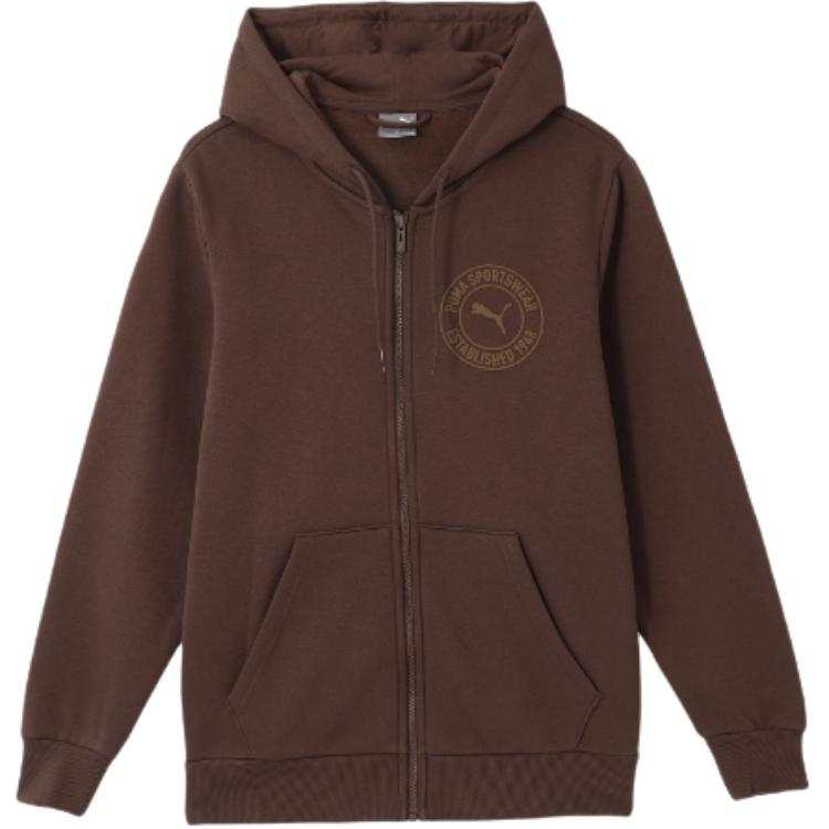 PUMA Jackets Men's Brown Hooded Moderate Other