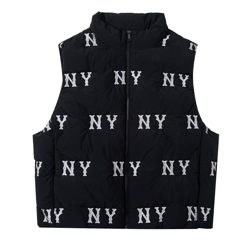 MLB MLB Down Vests Unisex Black Stand Collar Moderate Other