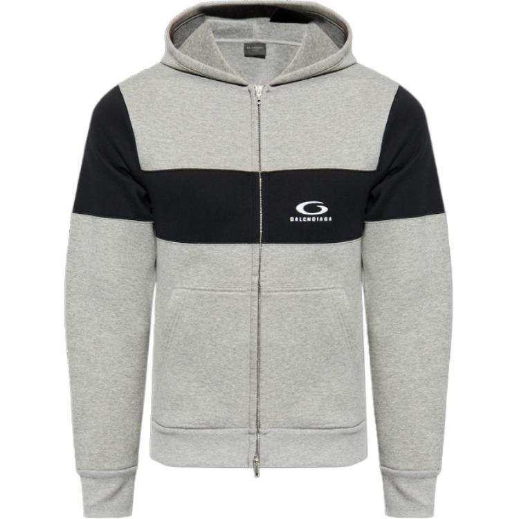 Balenciaga Logo Embroidered Zipped Hoodie