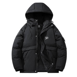 Dnnnnx Puffer Jackets Unisex Hooded Thickened