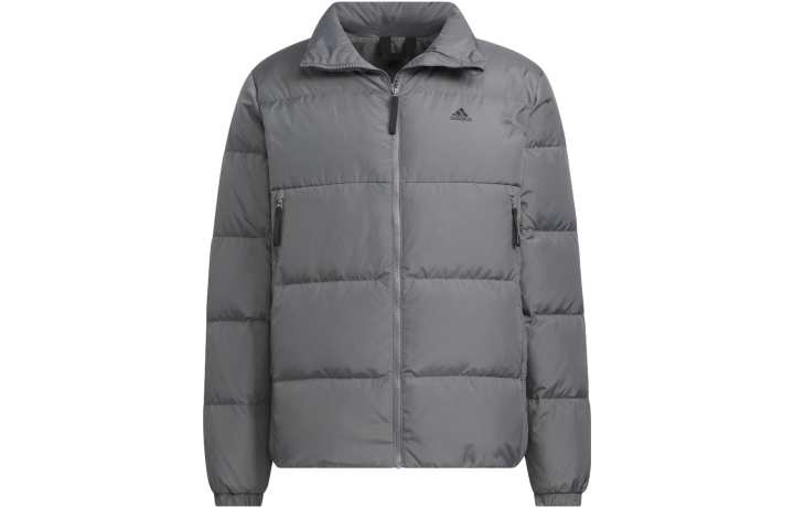 Adidas Adidas Down Jackets Men's Gray Stand Collar Moderate Other