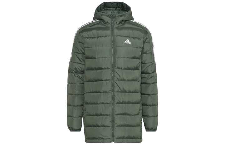 Adidas Adidas Down Jackets Men's Green Hooded Moderate