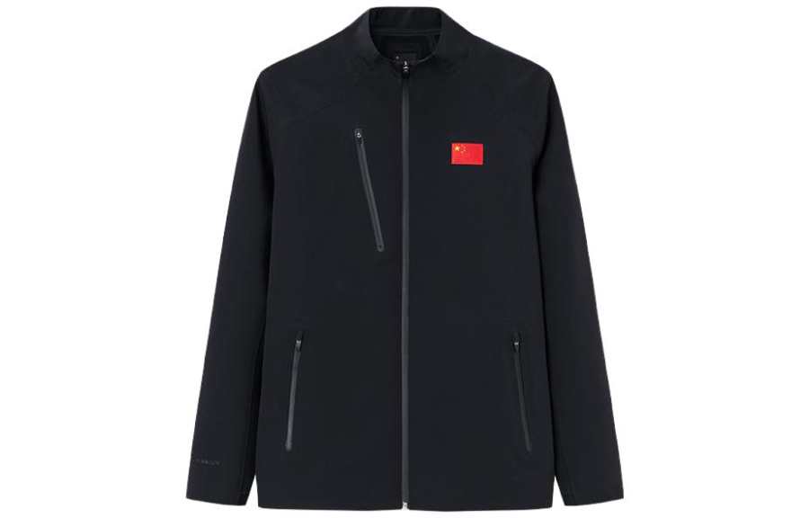 ANTA Champion All Weather Collection Jackets Men's Black Stand Collar Thickened Other