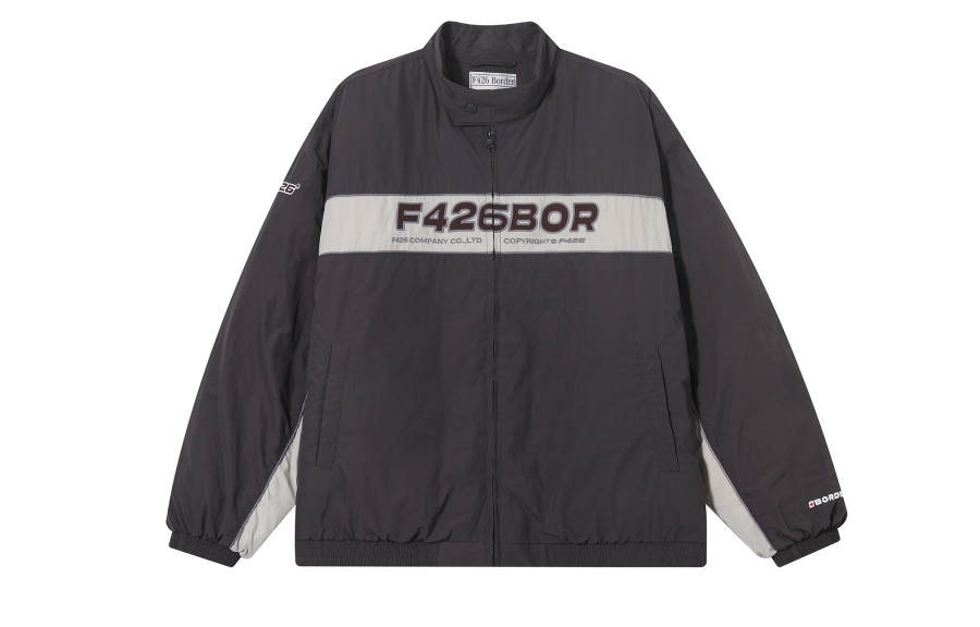 F426 F426 Puffer Jackets Unisex Stand Collar Thickened Racing Puffer Jacket