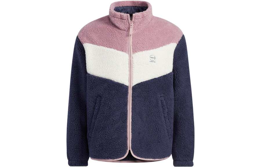 Adidas Neo Velvet Jackets Unisex Pink Turtleneck Moderate