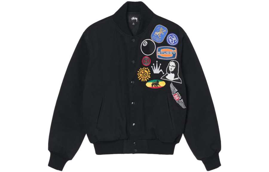 Stussy Stussy Baseball Jacket Men's Black