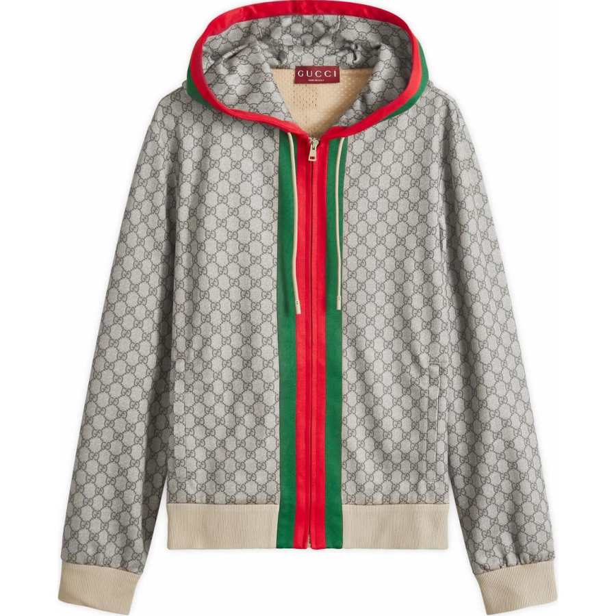 GUCCI GUCCI Monogrammed Zip Up Jacket