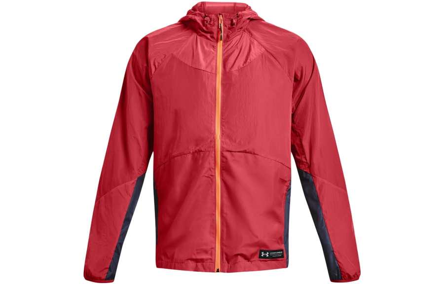 Under Armour RUSH Jackets Men's Red Hooded Moderate Other