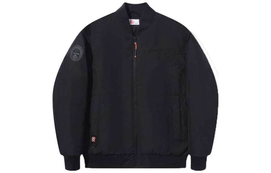 Li-Ning Li Ning Jackets Men's Black Baseball Collar Moderate Workwear