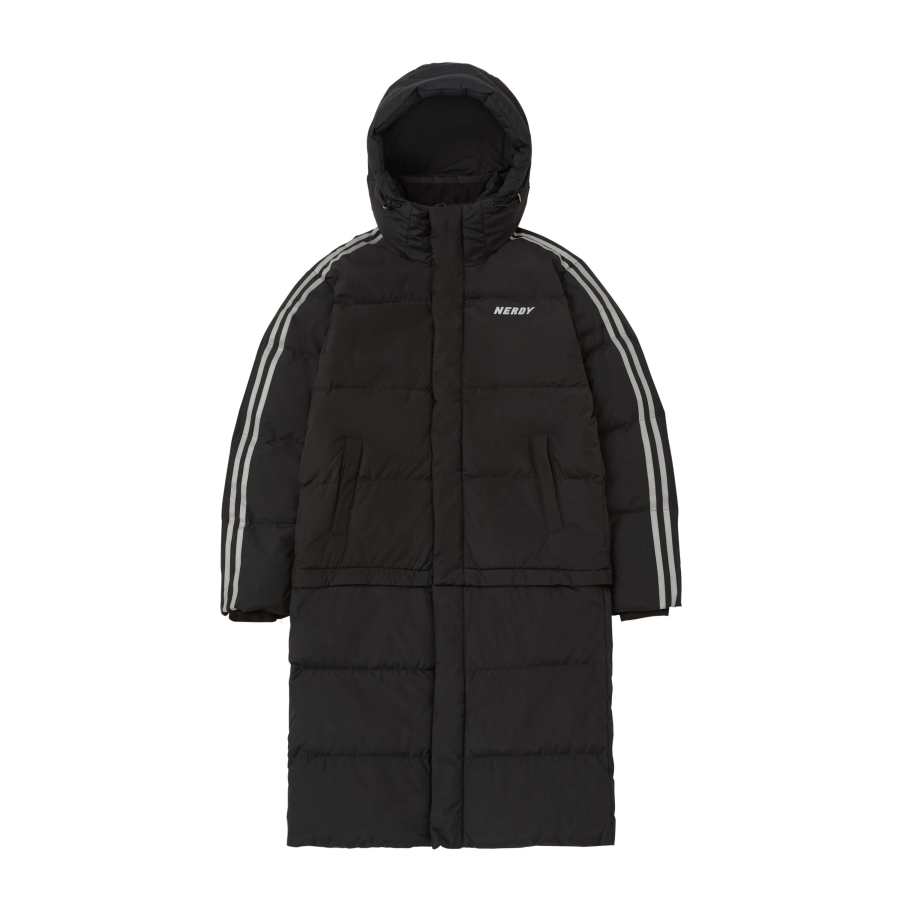 Nerdy Nerdy Down Jackets Unisex Black Hooded Thickened Other