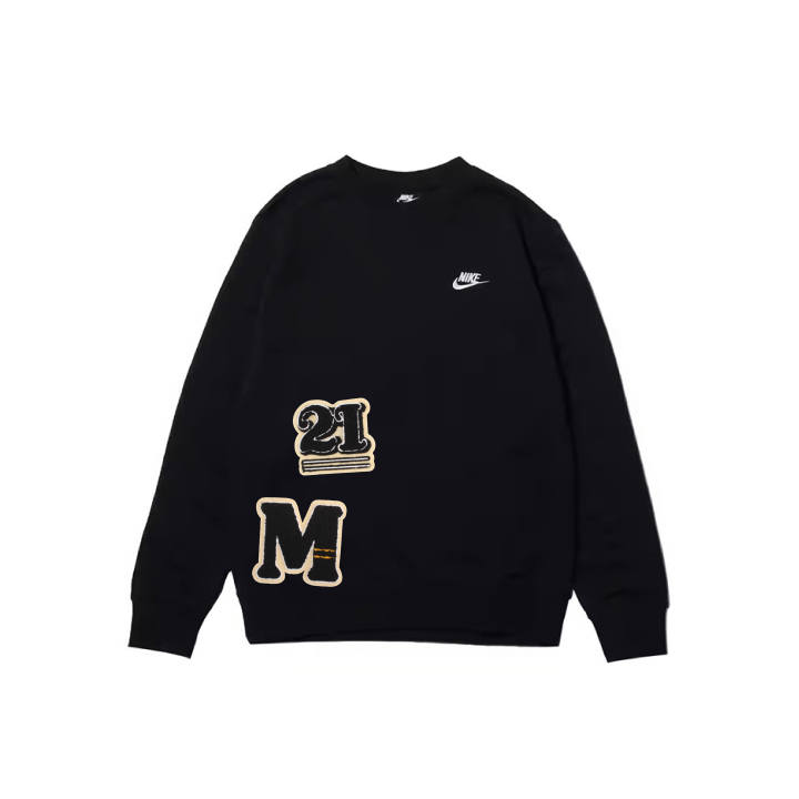 Nike Nike Sweatshirts Men's Black Crew Neck Moderate Regular