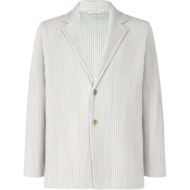 ISSEY MIYAKE Jackets & Coats Men's Light Gray