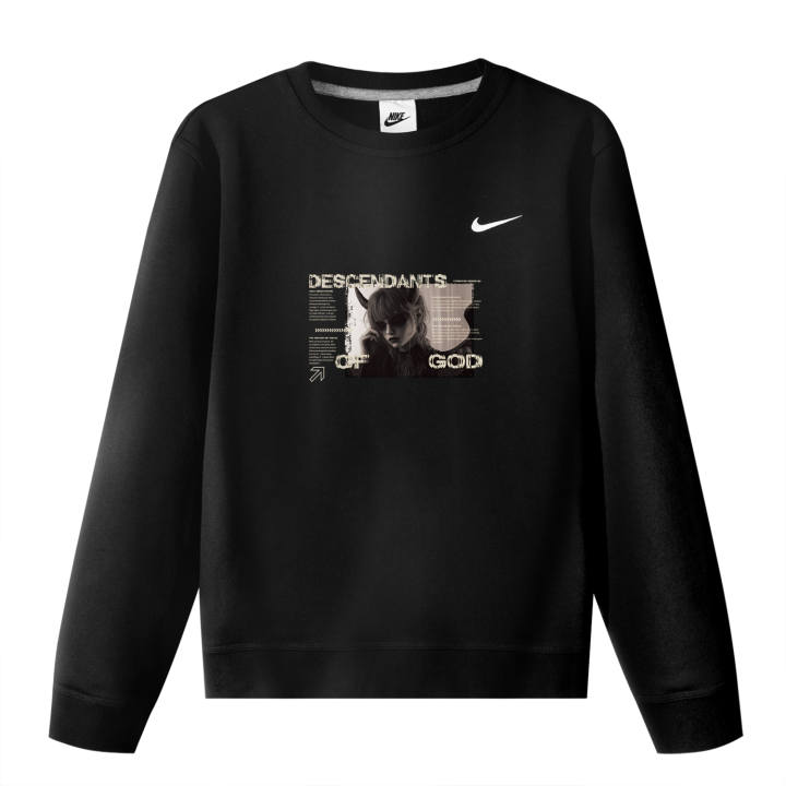Nike Nike Sweatshirts Unisex Black Crew Neck Moderate Regular