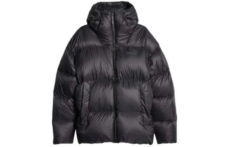 PUMA PUMA Down Jackets Men's Black Hooded Moderate