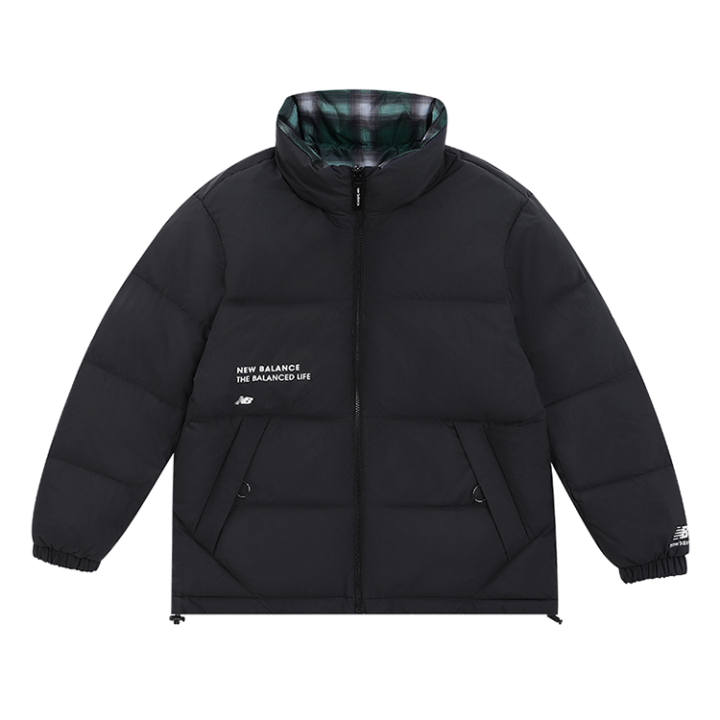 New Balance New Balance Down Jackets Unisex Black Stand Collar Without Hood Moderate Reversible