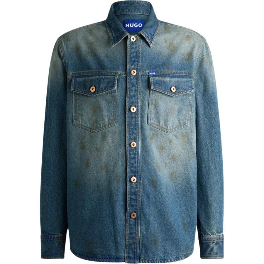 HUGO BOSS Hugo Distressed effect Denim Shirt