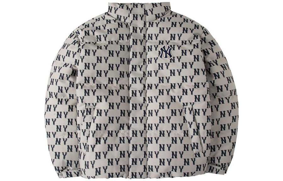 MLB MLB Down Jackets Unisex Cream Stand Collar Moderate Other