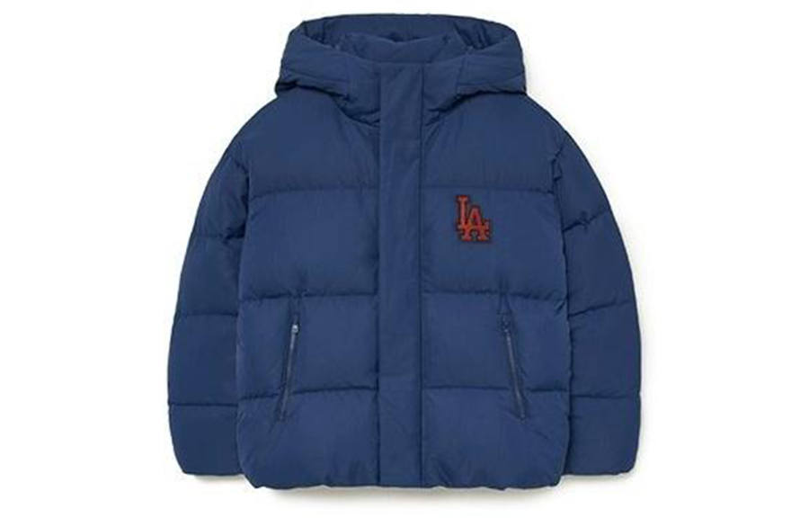 MLB MLB Down Jackets Unisex Navy Blue Hooded Thickened Puffer Jacket