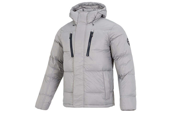 Under Armour Under Armour Down Jackets Men's Light Gray Hooded Moderate Other