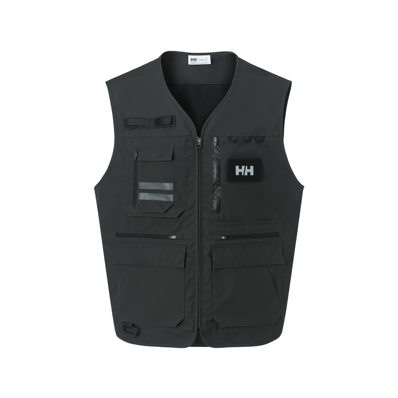 HELLY HANSEN HELLY HANSEN Vests Men's Black V Neck Moderate Workwear