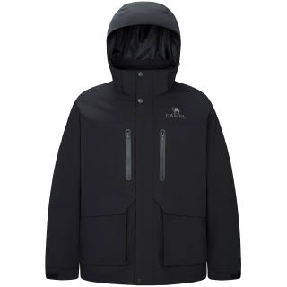 QIE Outdoor Color Block Waterproof Windproof Abrasion Resistant 3 in 1 Fleece Lined Couples' Windbreaker Unisex