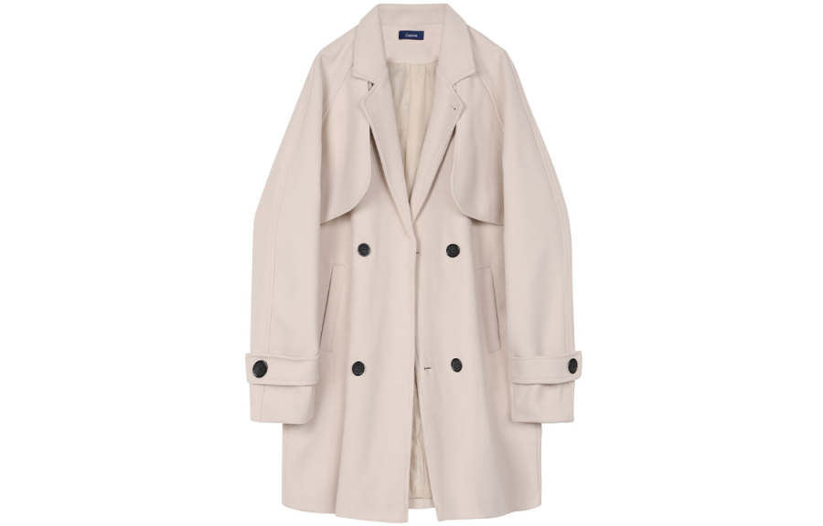 COMOWA COMOWA Coats Unisex Suit Collar Thickened Straight Fit