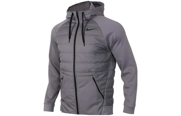 Nike Nike Puffer Jackets Men's Gray Hooded Moderate Other