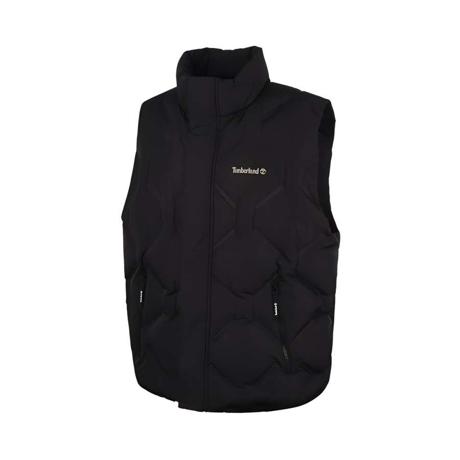 Timberland Vests Men's Black 001 Stand Collar Moderate Other