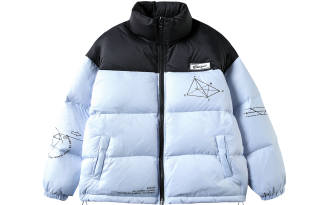 ER Down Jackets Unisex Stand Collar Without Hood Thickened Down Jacket