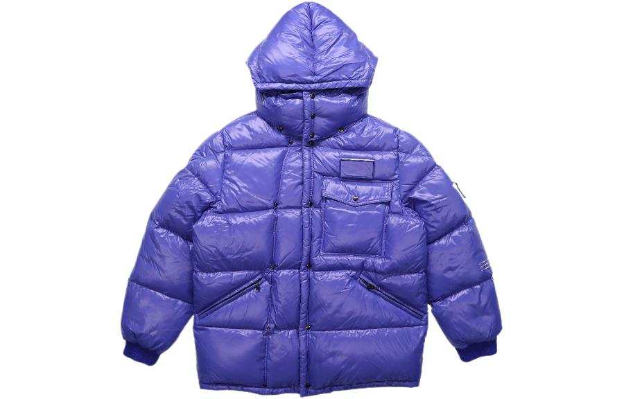 Moncler Moncler Down Jackets Men's Blue Hooded Detachable Moderate