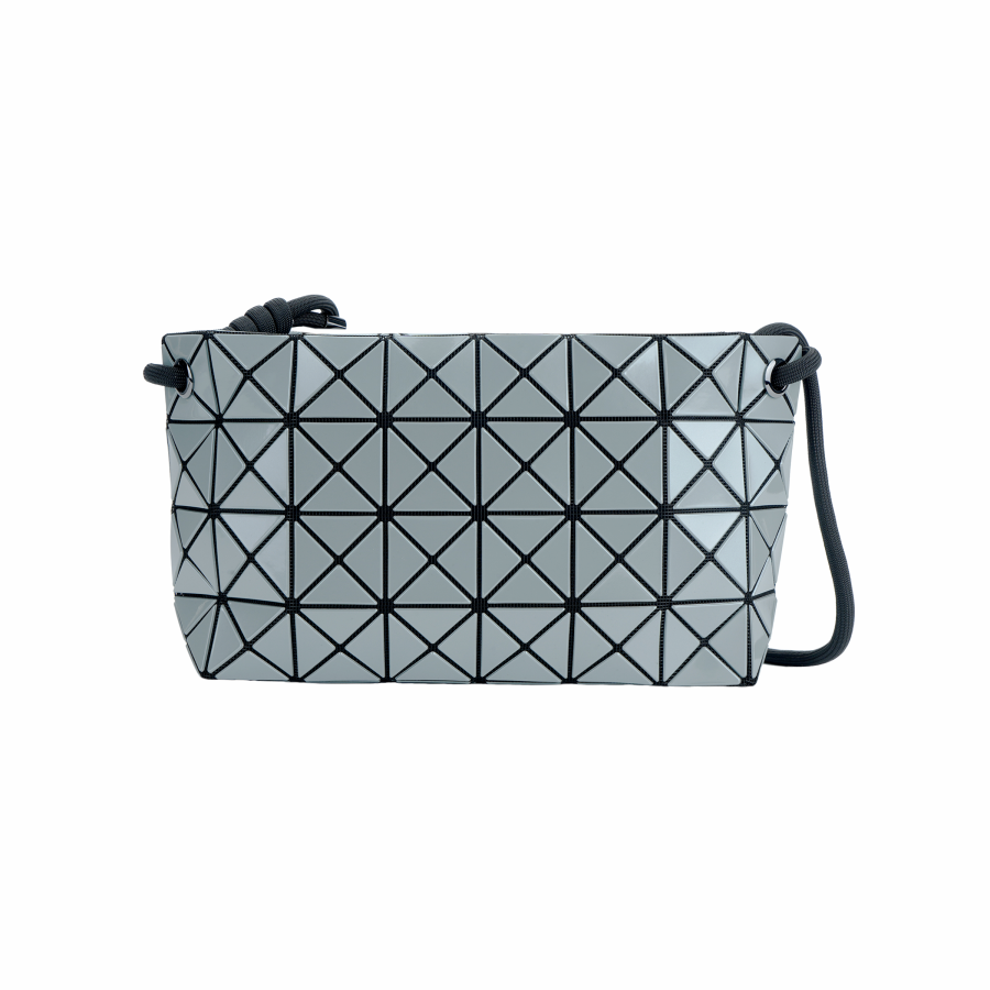 ISSEY MIYAKE Polyvinyl Chloride Resin Crossbody Bag, Shoulder Bag Women's Gray Green