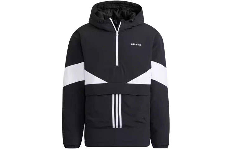 Adidas Neo Jackets Men's Black/White Hooded Moderate Other