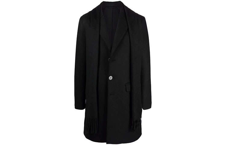 Neil Barrett Coats Men's Black Lapel Moderate