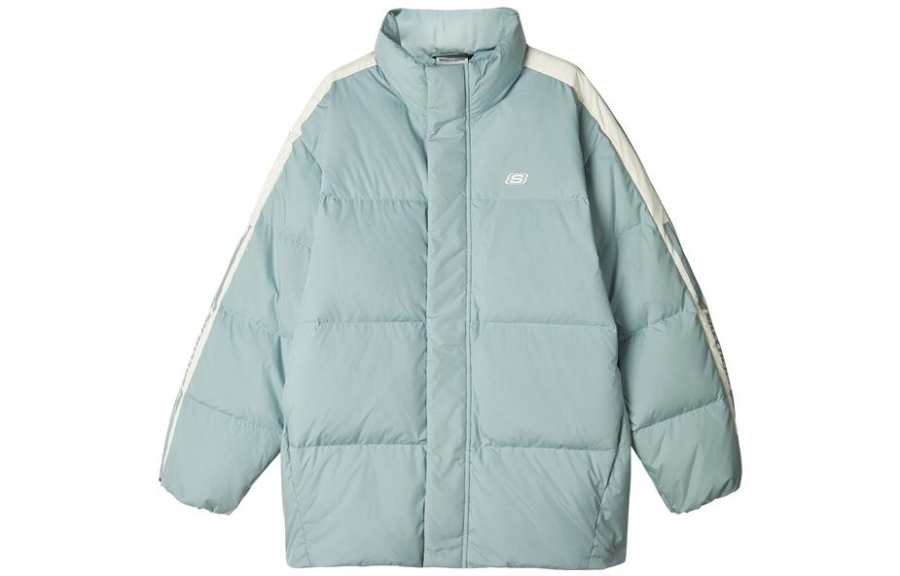 Skechers Sports Life Collection Down Jacket Men's Slate Green