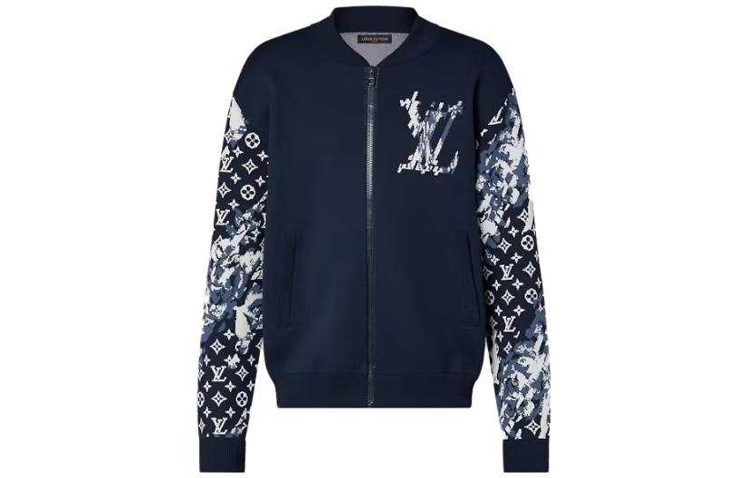 LOUIS VUITTON LOUIS VUITTON 2010s Monogram Zip up Knit Jacket