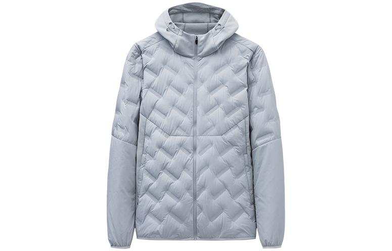 ANTA Running Collection Jackets Men's Limestone Mud Hooded Thickened Other