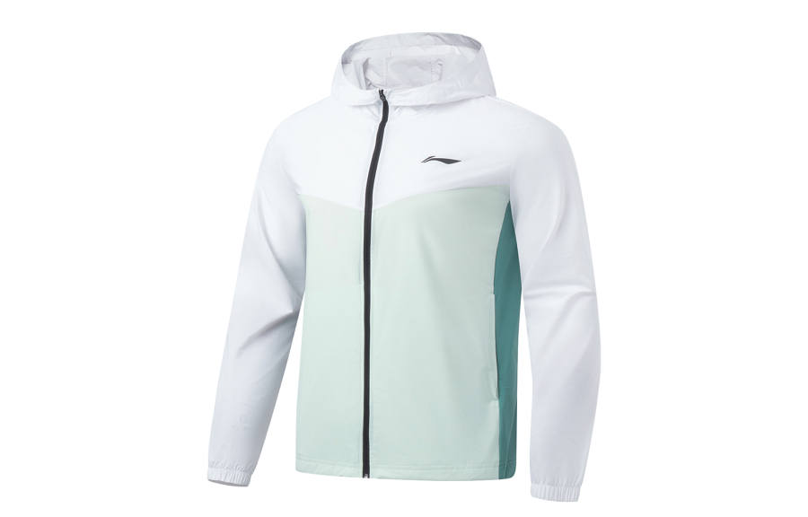 Li-Ning Li Ning UV Protection Sun Protection Clothing Men's Standard White Mint Blue