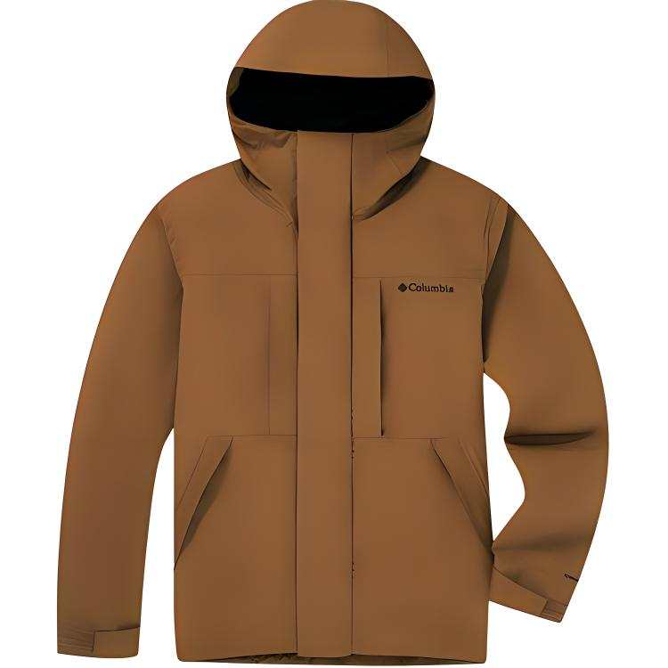 Columbia Waterproof And Warm Windbreaker Jacket Unisex Chocolate