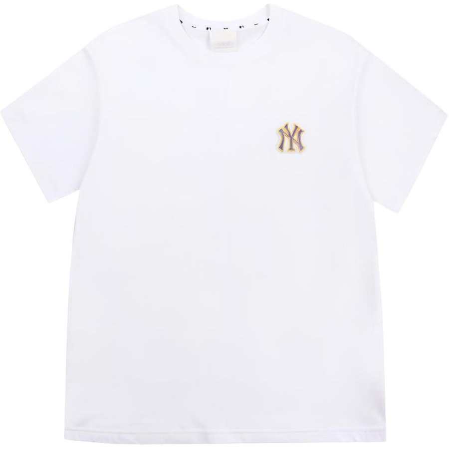 MLB New York Yankees T Shirts Unisex White Crew Neck Moderate Straight Fit