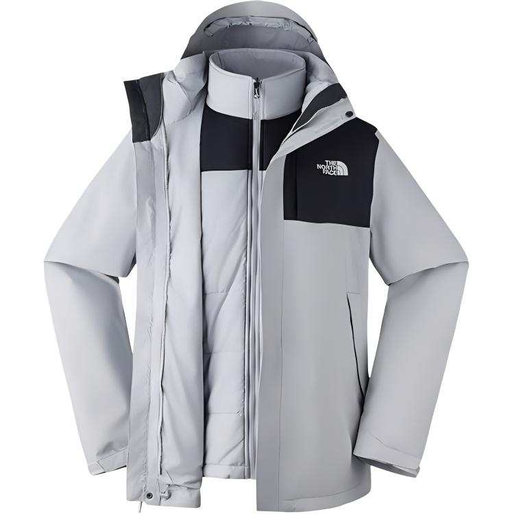 THE NORTH FACE Urban Exploration FW24 Waterproof And Windproof To Keep Warm Windbreaker Jacket Men's Stars Gray