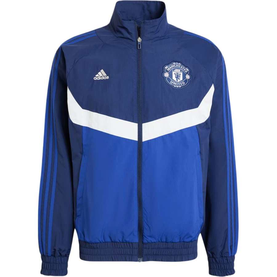 Adidas Adidas Manchester United SS24 Retro Sports Stand Collar Jackets Men's Midnight Indigo/Victory Blue