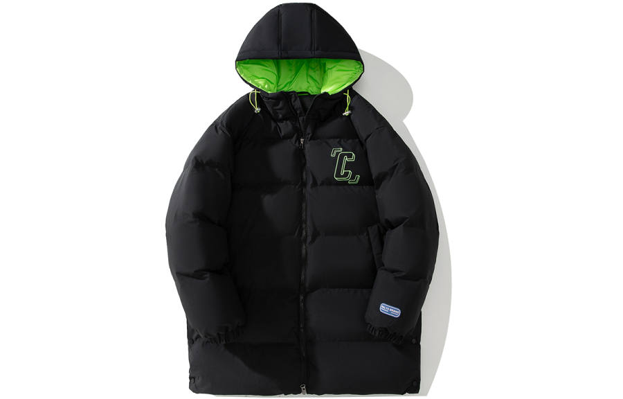 GOLFCROSS Puffer Jackets Unisex Hooded Thickened Padded Puffer Jacket
