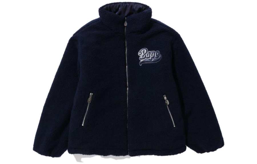 A BATHING APE Bape Tonal Solid Camo Sherpa Reversible Jacket