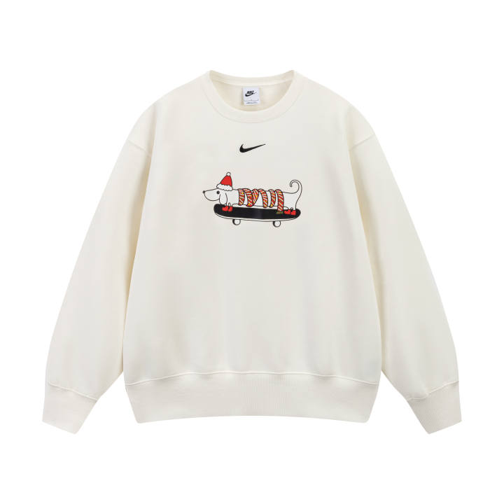 Nike Nike Sweatshirts Unisex Ivory Crew Neck Moderate Regular