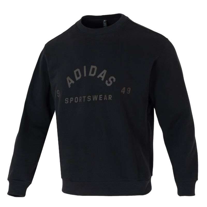 Adidas Adidas Sweatshirts Men's Black Crew Neck Moderate Other