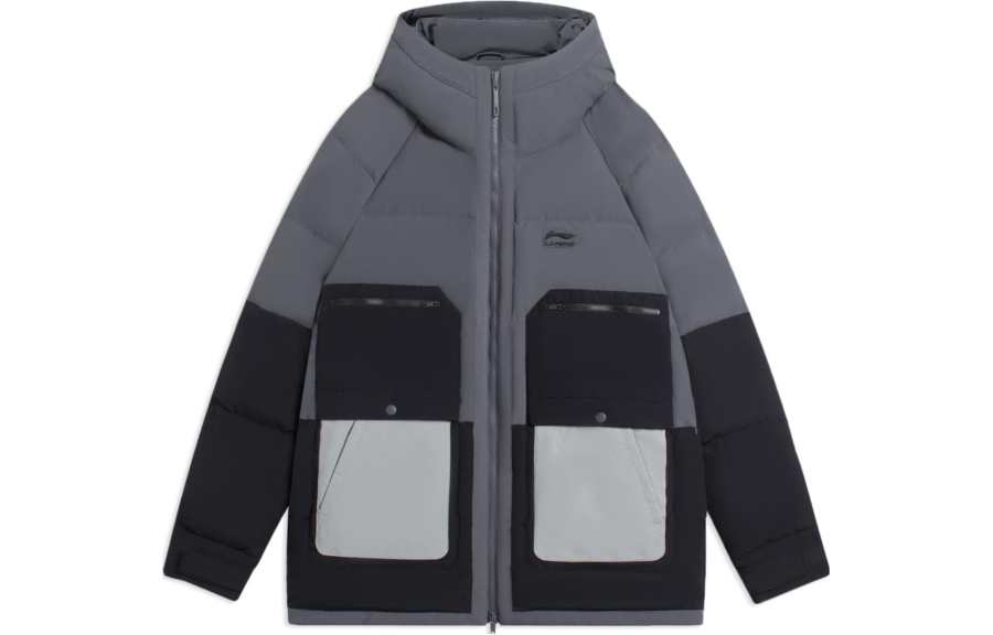 Li-Ning Li Ning Sports Life Collection Down Jacket Men's Ebony Black