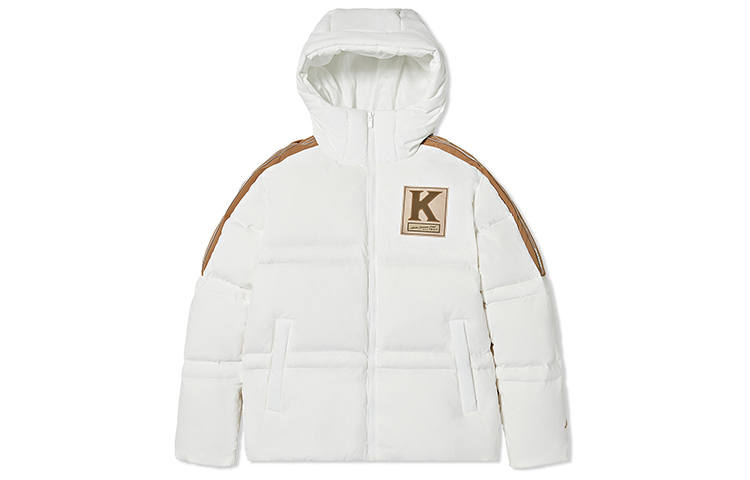 Kappa Kappa Down Jackets Unisex Hooded Moderate Puffer Jacket