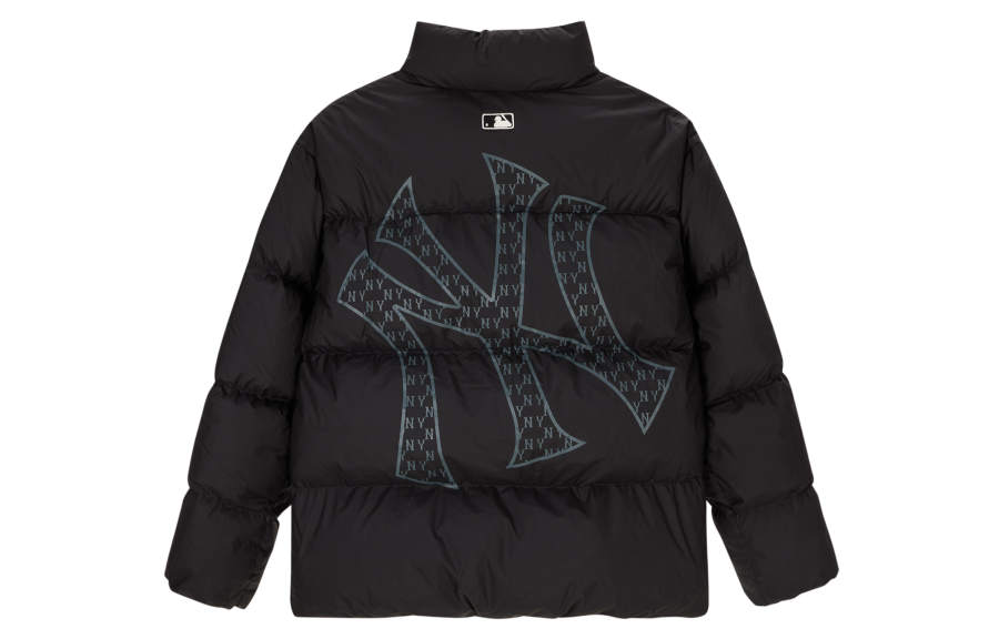MLB MLB New York Yankees Down Jackets Unisex Black Stand Collar Thickened Puffer Jacket
