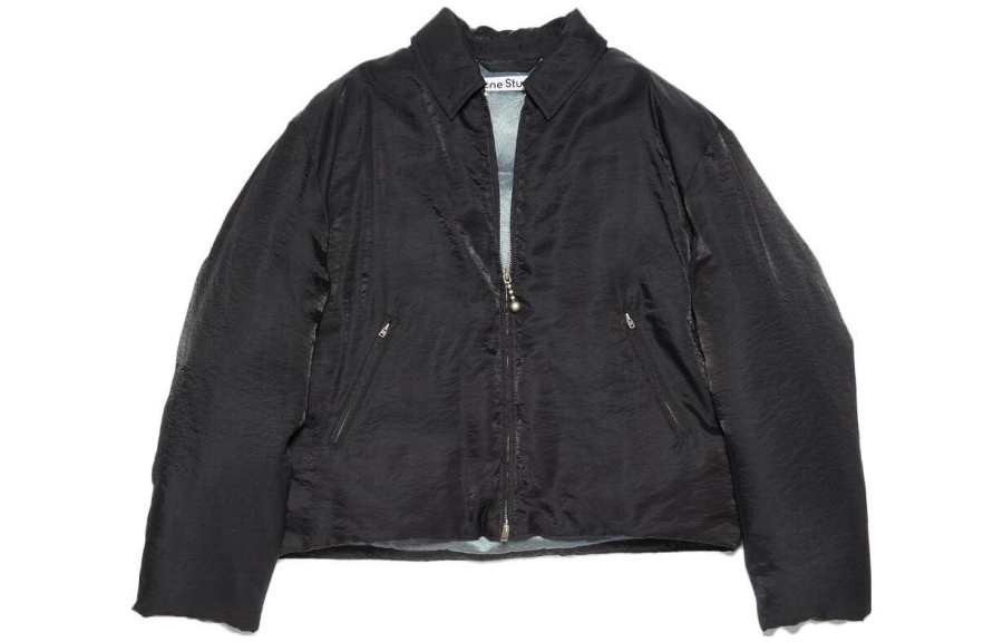 Acne Studios Acne Studios Down Jackets Men's Black Lapel Moderate Other