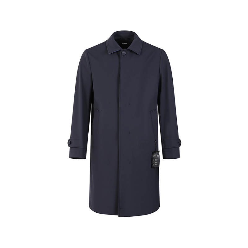 HUGO BOSS SS24 Coat Men's Dark Blue